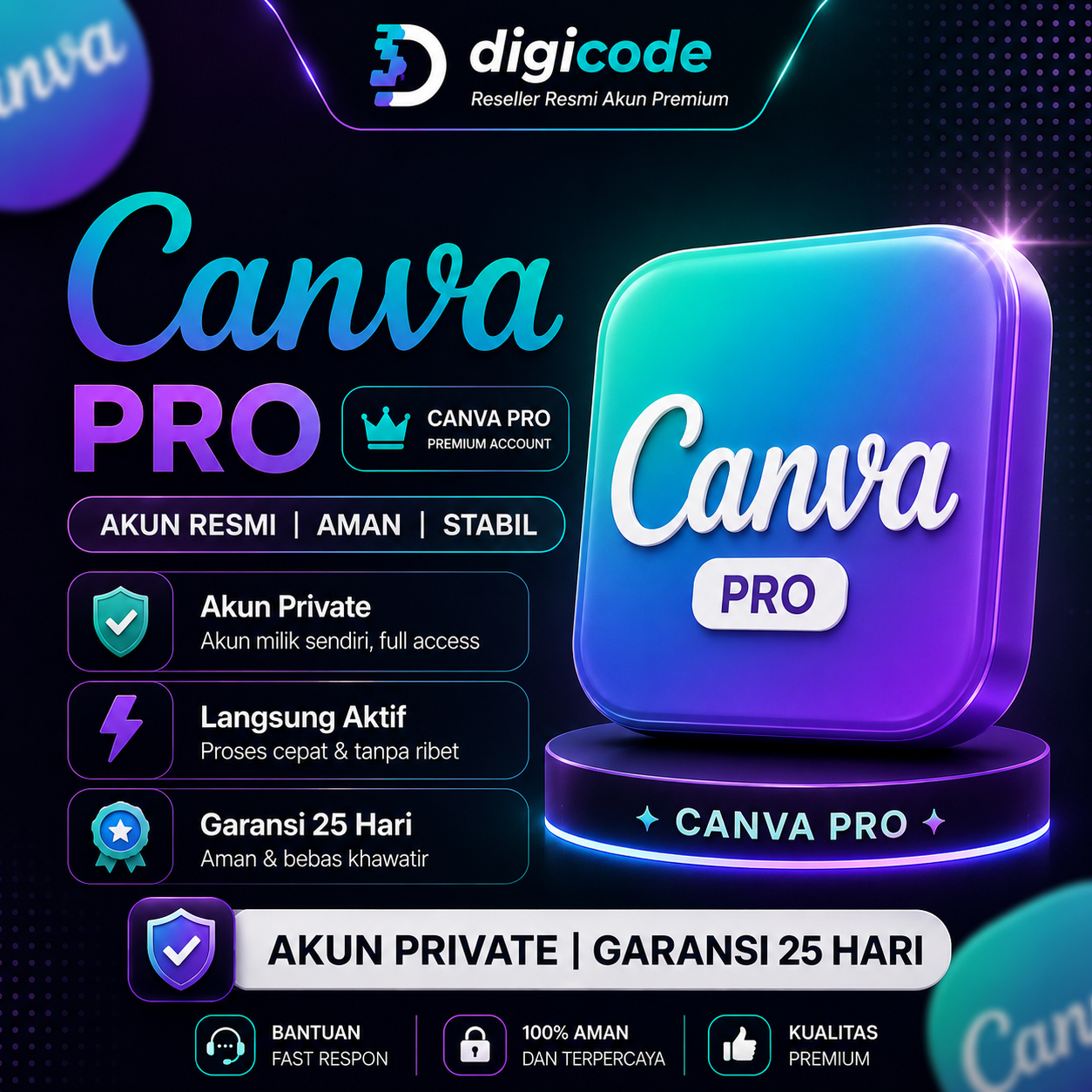 Canva Pro Private | 30 Hari